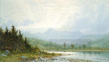  Richards Obras - Atardecer en el monte Choconua Paisaje de New Hampshire William Trost Richards Paisaje